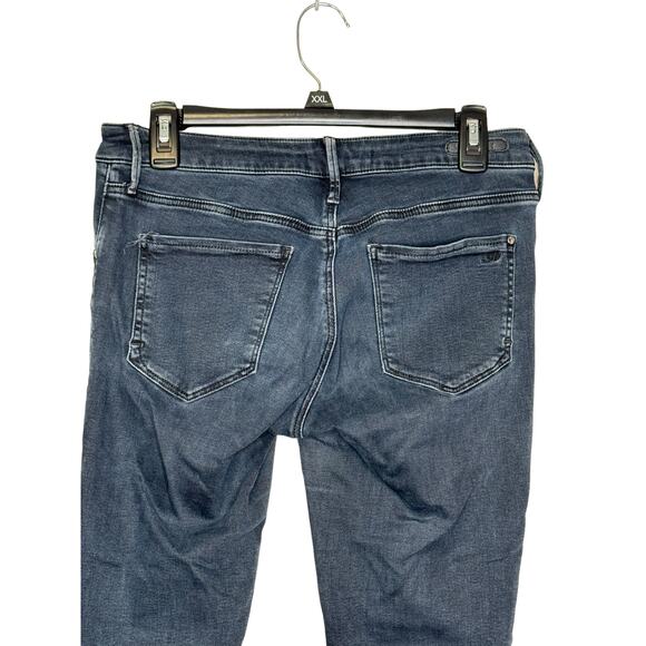 Mavi Alexa Women's‎ Jeans Stretch Mid-Rise Skinny Raw Hem Denim Black Sz. 29/30 - Picture 8 of 11